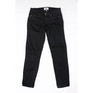 PAIGE Skinny Verdugo Crop Black Pants